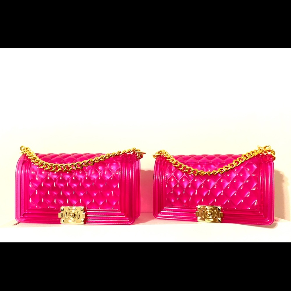 Ladies fashion Handbag fuchsia large